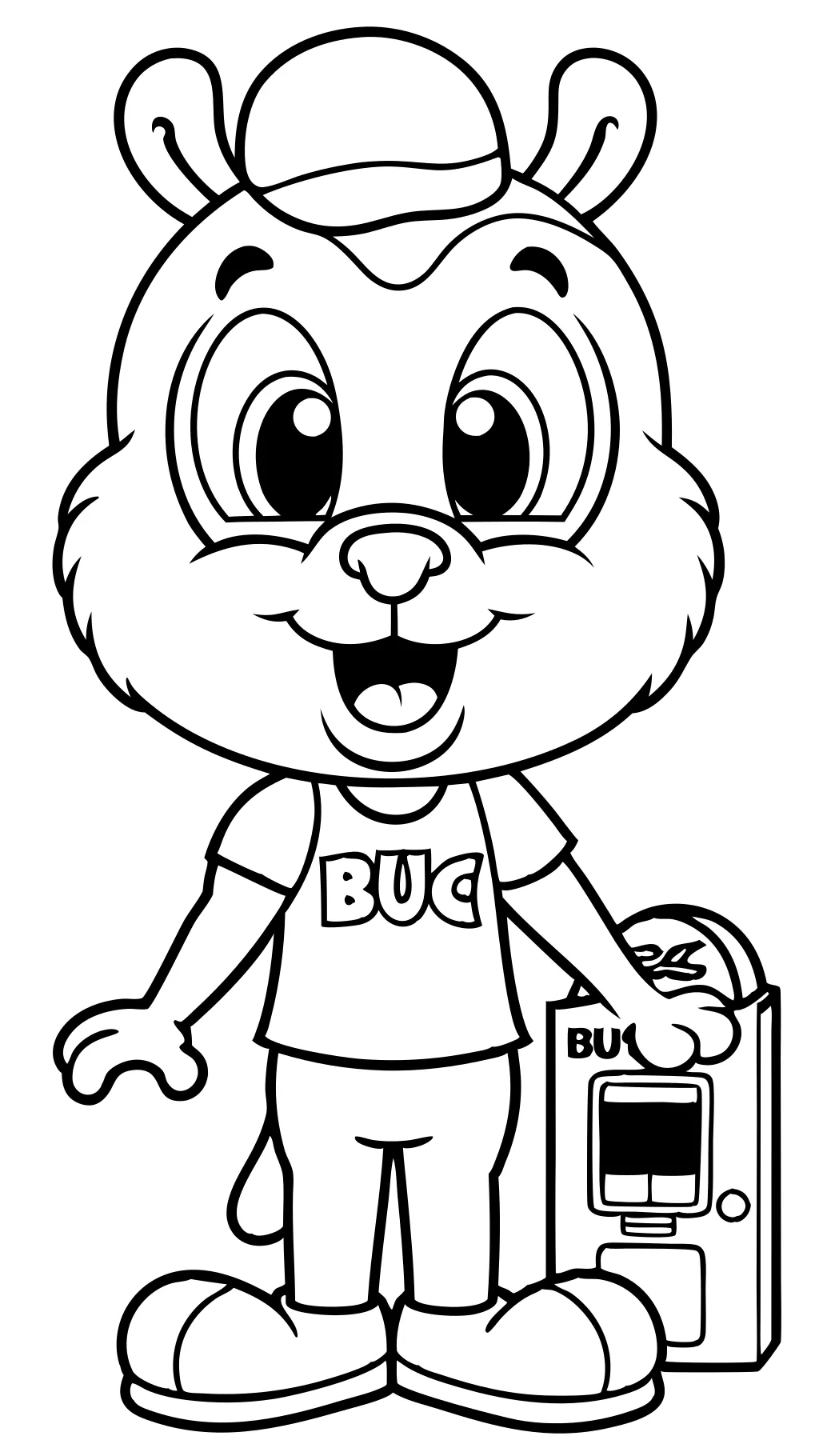 buc ee’s coloring page